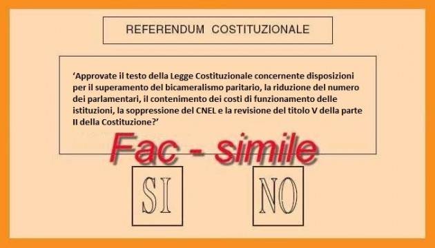 Referendum Costituzionale Due opinioni : io voto SI ed io voto NO