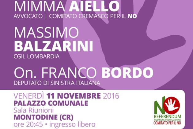 Franco Bordo (Sinistra Italiana), weekend di impegno a sostegno del NO