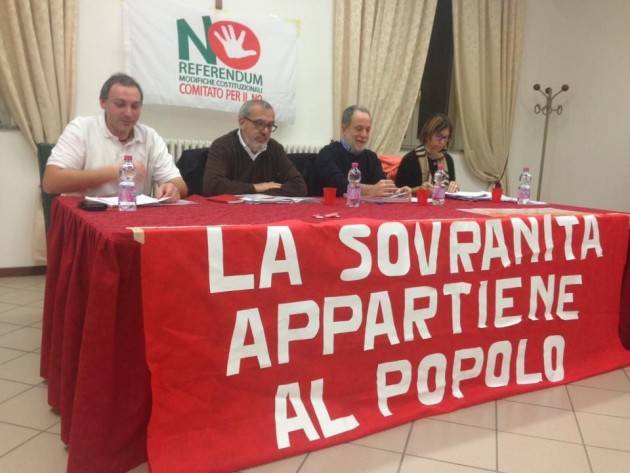 Montodine ‘Le ragioni del NO’ al Referendum Incontro Riuscito