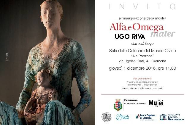 Cremona, inaugurazione della mostra ‘Alfa e Omega Mater’ di Ugo Riva