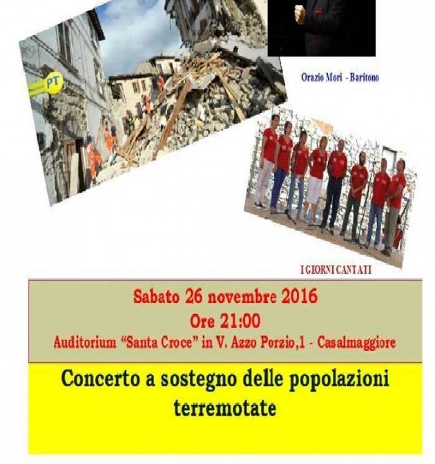 Concerto a Casalmaggiore - Auser per la ricostruzione