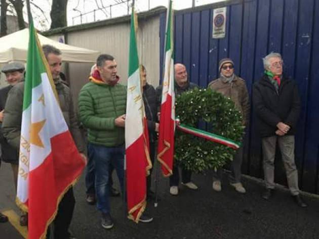 Crema Commemorati i 4 partigiani martiri davanti allo stadio Voltini