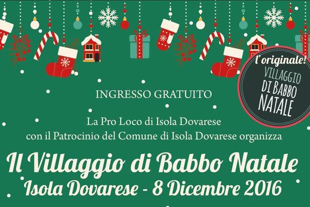 Isola Dovarese (Cremona), torna il Villaggio di Babbo Natale