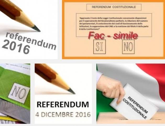 Referendum del 4 Dicembre Il Partito Radicale non prende nessuna posizione