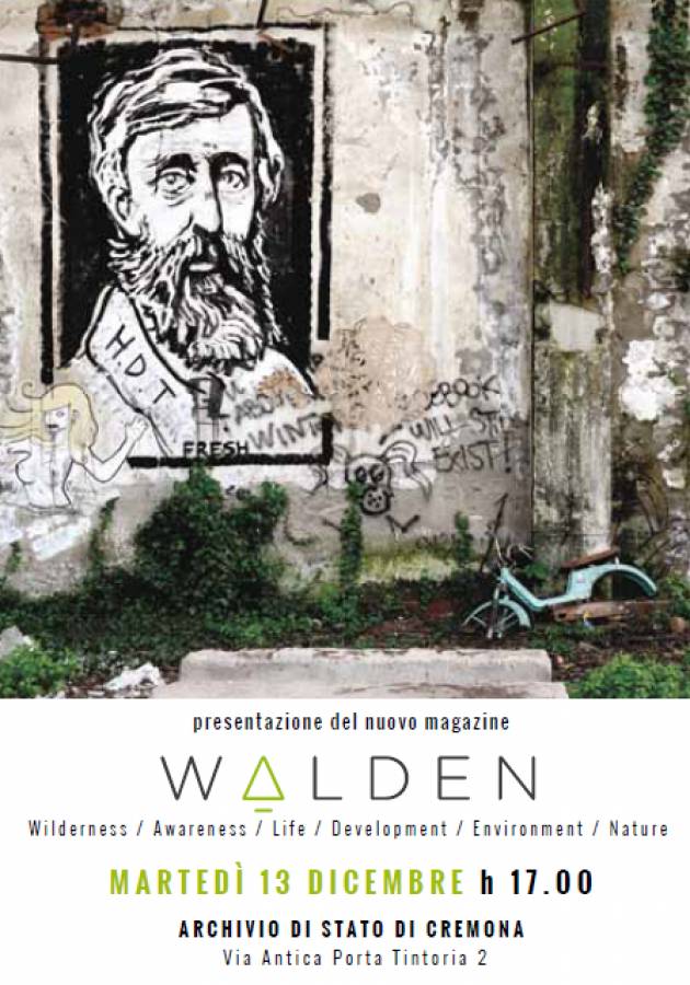 L'EcoAgenda A Cremona Presentazione del nuovo Magazine WALDEN