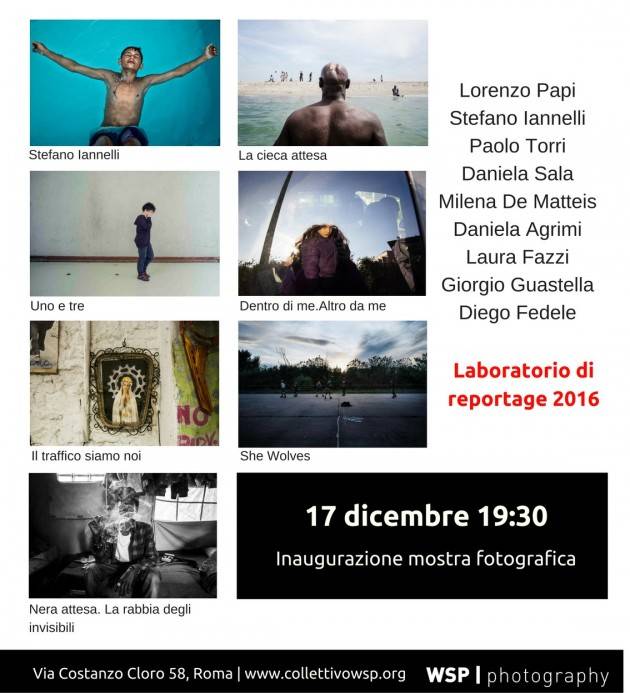 Inaugurazione mostra fotografica lavori finali Laboratorio di Reportage 2016