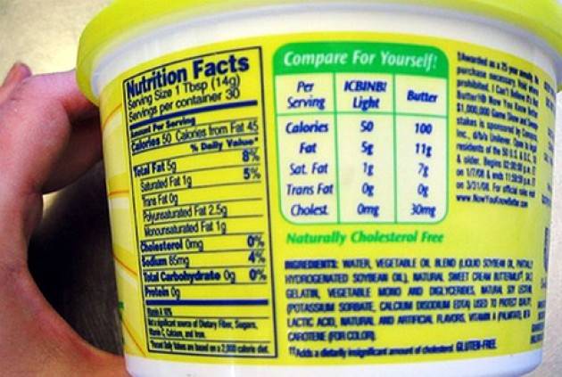 Coldiretti Consumi Scatta obbligo calorie, grassi e zuccheri in etichetta