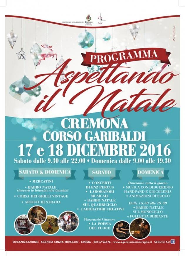 ASPETTANDO IL NATALE a Cremona NOVITA 2016