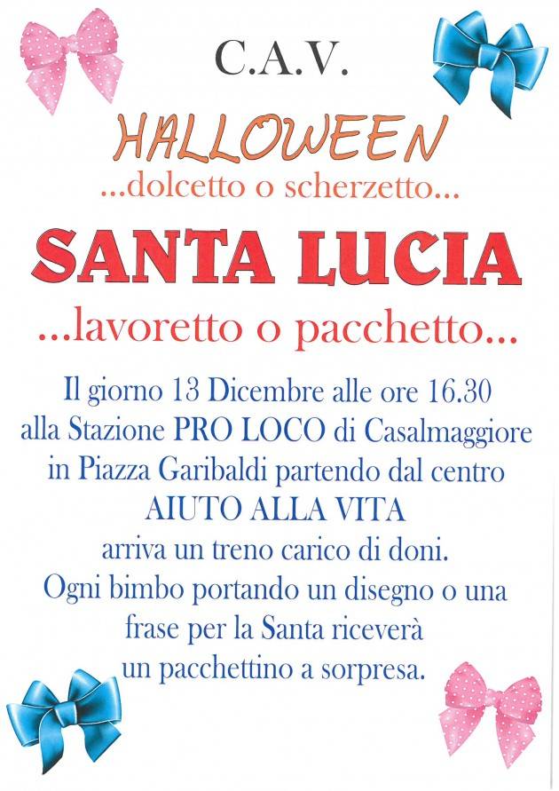 Casalmaggiore  Tutti alla festa di Santa Lucia