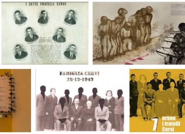 Accadde il  28 dicembre 1943 Eccidio dei sette fratelli Cervi