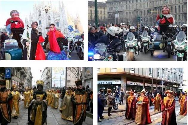 Epifania a Milano Corteo di Motociclisti e rievocazioni storiche. Gli appuntamenti della Befana 2017