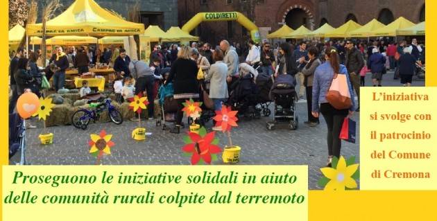 Coldiretti Campagna Amica torna in piazza Stradivari a Cremona Domenica 8 gennaio