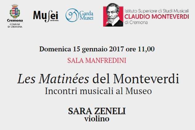 Cremona, al Museo Civico riprende la rassegna “Les Matinées del Monteverdi”