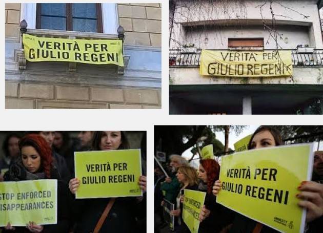 Amnesty '365 GIORNI SENZA GIULIO REGENI' Manifestazione a Roma