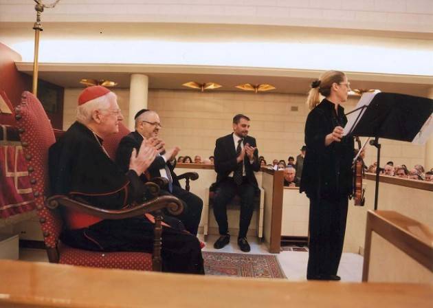 Il violino della Shoah per la storica visita del cardinale Scola alla Sinagoga di Mila