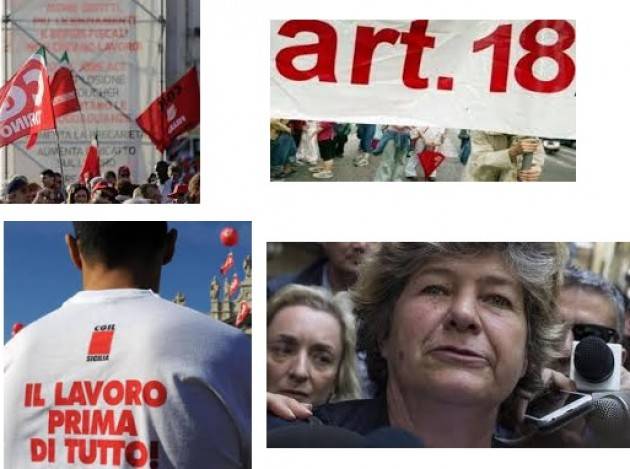Lavoro Cgil: motivazioni Corte sull’articolo 18 non convincono
