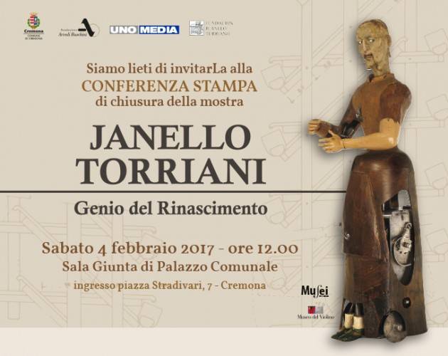Cremona, successo della mostra su Torriani: sabato conferenza stampa di chiusura