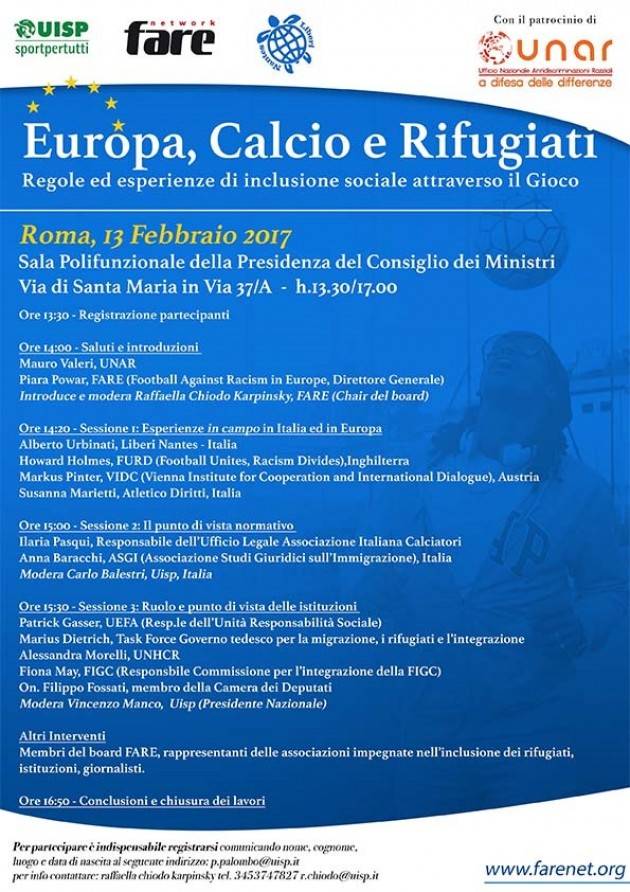 Uisp Roma Il calcio contro il razzismo