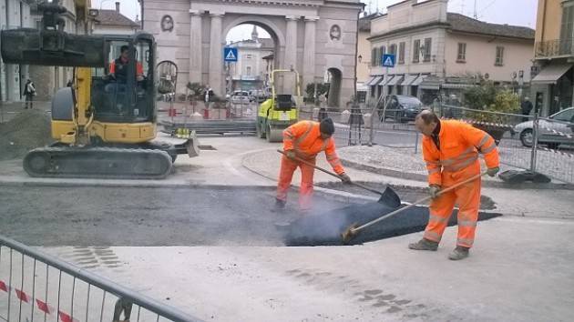 Acquedotto di Porta Ombriano a Crema, finiti i lavori di riparazione si procede alla riasfaltatura