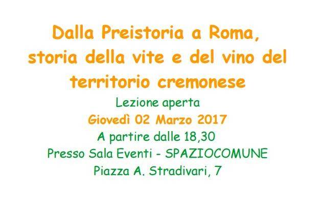 Cremona, Auser Unipop: lezione aperta sul vino e la vite del territorio cremonese