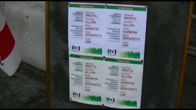 (Video) Cremona Carlo Borghetti (PD)  Riforma Sociosanitaria Lombardia Porre al centro il tema dell’Eguaglianza