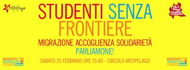 SABATO 25 FEBBRAIO Studenti senza Frontiere all’ARCI di Cremona