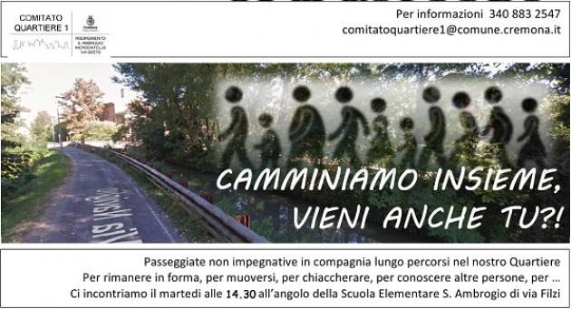Cremona Riprendono le Camminate di Quartiere organizzate dal Comitato di Quartiere 1