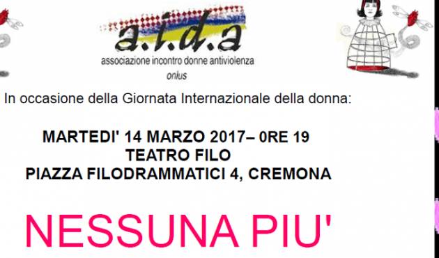 Serata AIDA  Cremona  In occasione della Giornata Internazionale della donna