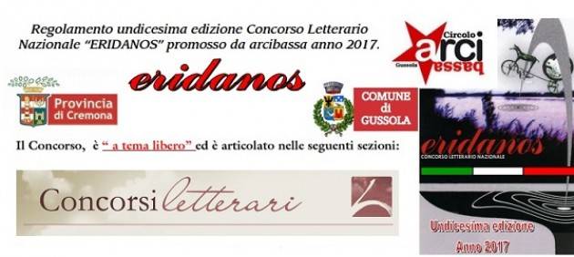 Gussola Undicesima edizione Concorso Letterario Nazionale 'ERIDANOS' promosso da arcibassa anno 2017