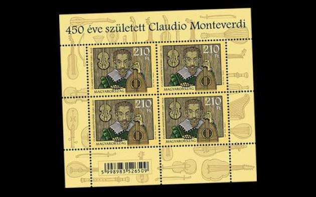 Poste dell'Ungheria ricordano con un francobollo il 450° di Claudio Monteverdi di Giorgio Barbieri 