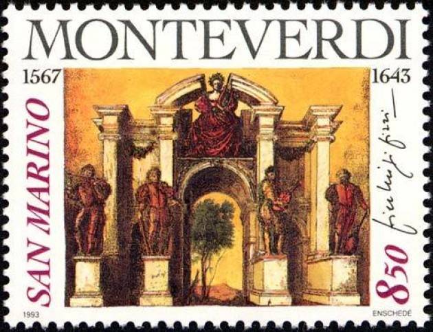 Poste dell'Ungheria ricordano con un francobollo il 450° di Claudio Monteverdi di Giorgio Barbieri 