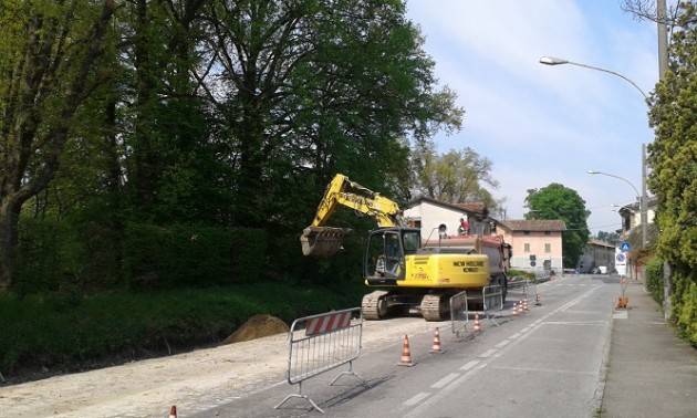 Crema Via Cerioli, iniziati i lavori per consolidare la spalla della roggia Acqua Rossa