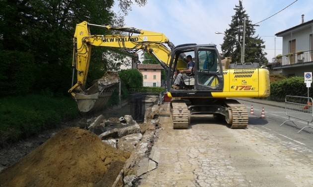Crema Via Cerioli, iniziati i lavori per consolidare la spalla della roggia Acqua Rossa