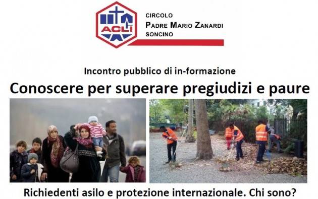 Soncino riflette e si informa sui richiedenti asilo lunedi 10 aprile ore 21 in sala Avis (g.c.) 