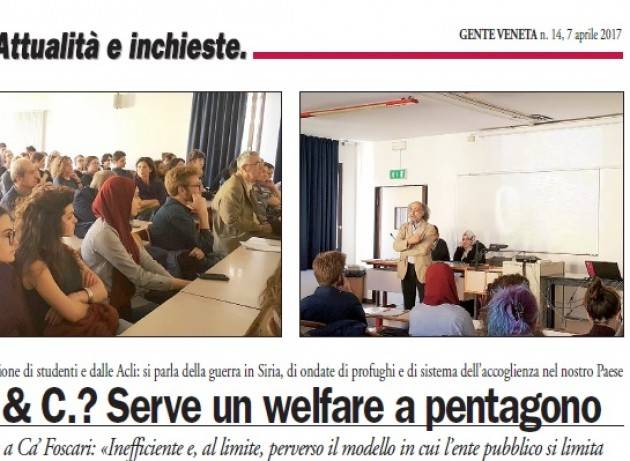 Guerra in Siria, di ondate di profughi ed accoglienza Intervento di Mauro Ferrari  