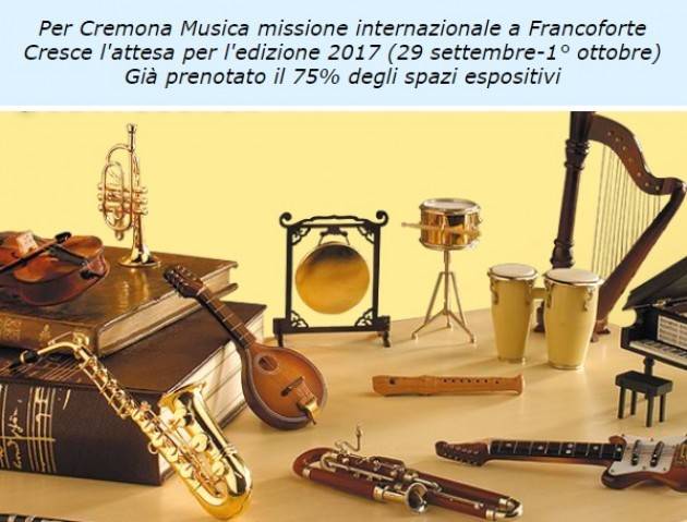 Per Cremona Musica missione internazionale a Francoforte