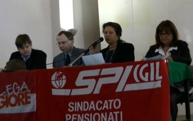 (Video) Casalmaggiore Repubblica Fondata sul Lavoro Convegno Incontro pensionati Spi-Cgil e studenti ‘Romani’ 