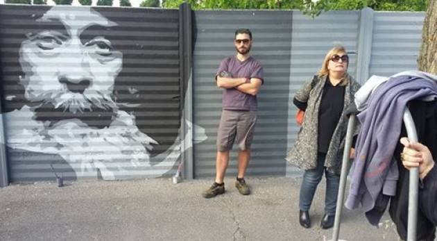 Cremona Murales in via Vecchia Dogana  Soddisfazione di Gianluca Galimberti