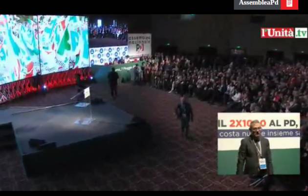 Assemblea Nazionale PD .Renzi proclamato segretario Orfini  confermato Presidente