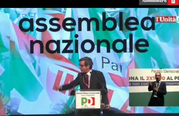 Assemblea Nazionale PD .Renzi proclamato segretario Orfini  confermato Presidente