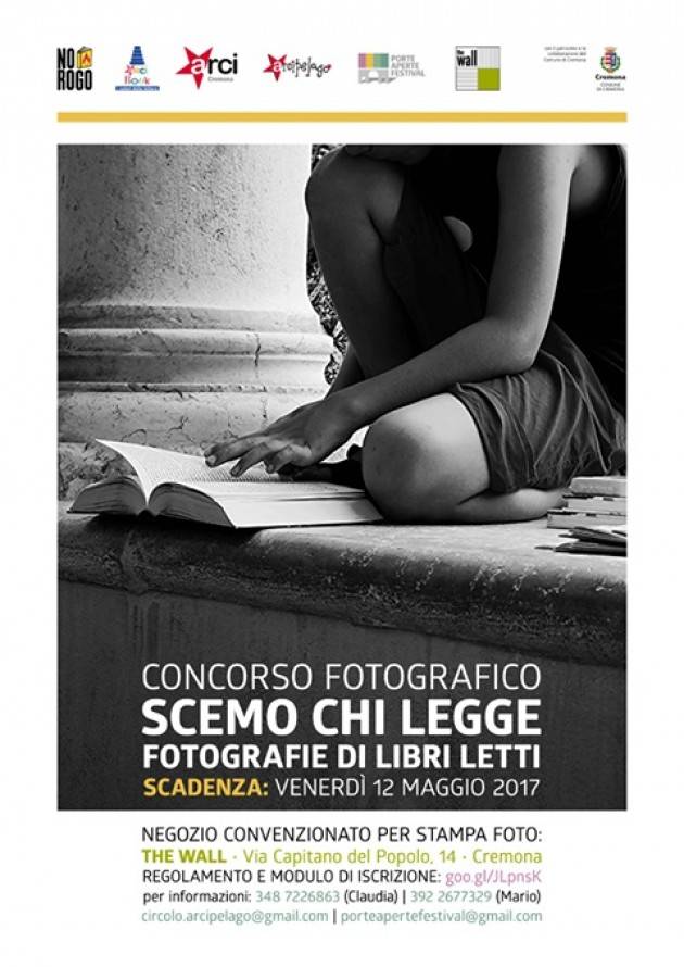 Arcipelago Cremona ‘SCEMO CHI LEGGE - fotografie di libri letti’