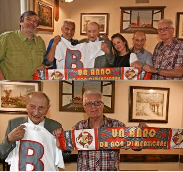 Mario Coppetti 104 anni Il più longevo tifoso grigiorosso di Giorgio Barbieri