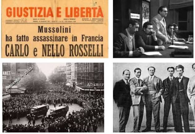 L’EcoStoria  Il  9 giugno  di 80 anni fa il fascismo trucidava  Carlo e Nello Rosselli