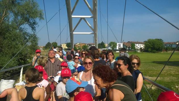 Crema Inaugurato nuovo ponte ciclopenale sul Serio. Soddisfazione di Bonaldi,Piloni, Bergamaschi
