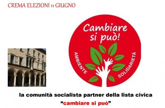 L’EcoDossier La comunità socialista con la lista civica ‘cambiare si può’ di V.Venturelli