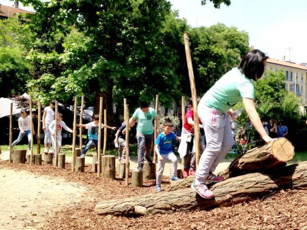 A Crema Playground naturale lungo il fiume Serio