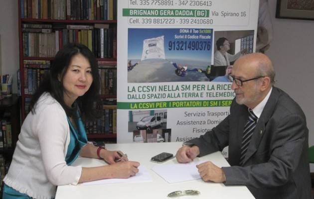 Cremona Firmato il Protocollo fra Gualtiero Nicolini (CCSVI ) e la immunologa giapponese YasuKo  Yashinori