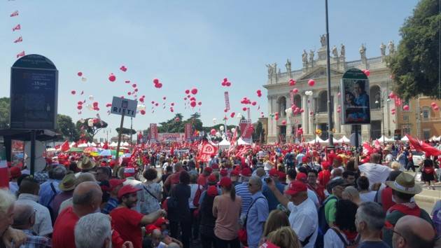 La telefonata Voucher e Diritti  Manifestazione a Roma  Marco Pedretti (Cgil Cr) : è stata una bella giornata