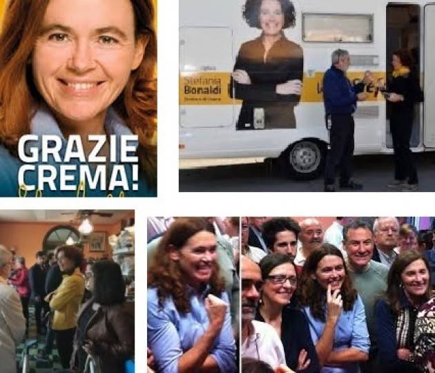 I cremaschi hanno dato fiducia a Stefania Bonaldi che fa il bis. Il suo ringraziamento