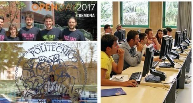 Open Day Estivo - Martedì 11 Luglio 2017  al Campus di Cremona del Politecnico